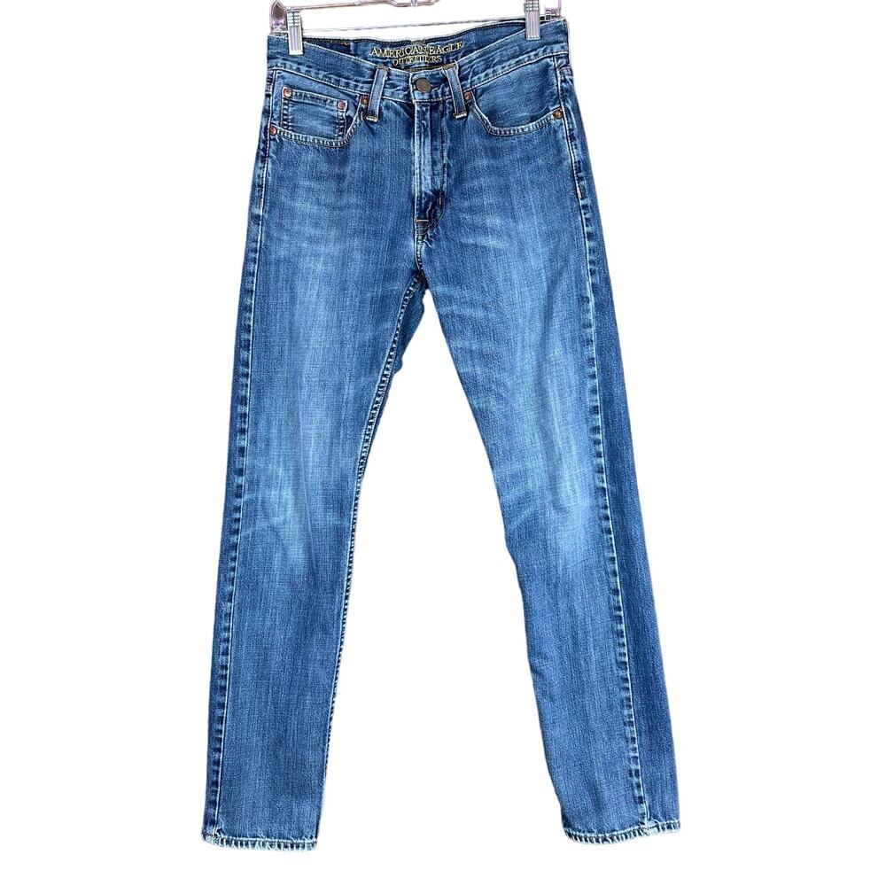 American Eagle Mens Jeans Blue Denim Original Taper 100% Cotton 29x32